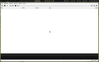 Audacious (playlists - XMMS fork), running on Copal