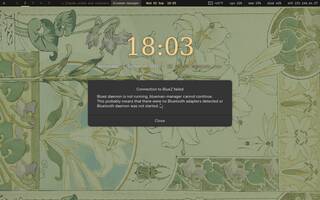 Bluetooth manager, running on Copal