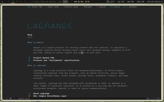 Lagrange (gemini - terminal), running on Copal
