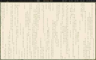 cmatrix, running on Copal