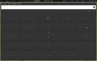 Galculator, running on Copal