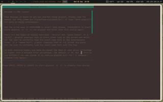 GNU Typist (touch typing course), running on Copal