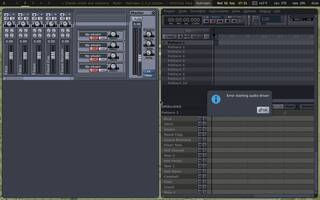 Hydrogen (drum machine), running on Copal