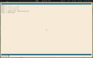 irssi (IRC), running on Copal
