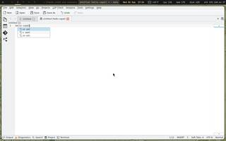 Kate (KDE - LSP client built in), running on Copal