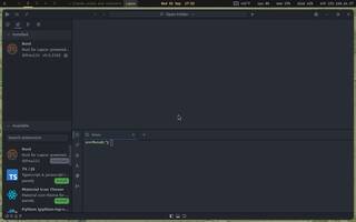 Lapce (modern GUI editor, Rust), running on Copal