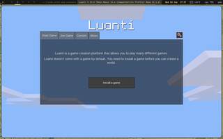 Luanti (Minetest - voxel sandbox), running on Copal