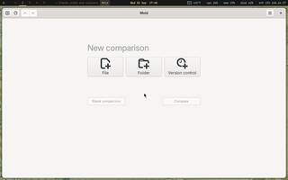Meld (compare files and folders), running on Copal