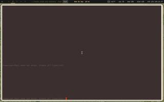Mutt (terminal), running on Copal
