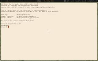 Octave (MATLAB-compatible maths), running on Copal
