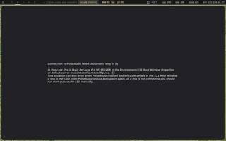 Volume control (PulseAudio), running on Copal