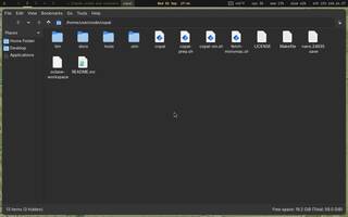PCManFM (file manager), running on Copal
