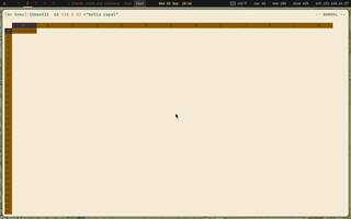 sc-im (spreadsheet - terminal), running on Copal