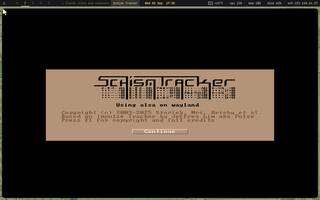 Schism Tracker (Impulse Tracker style), running on Copal