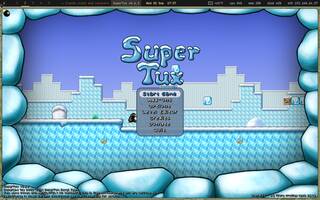 SuperTux (platformer - needs a GPU), running on Copal