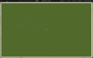 TTY Solitaire, running on Copal