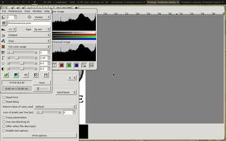 XSane (scanner, every SANE option), running on Copal